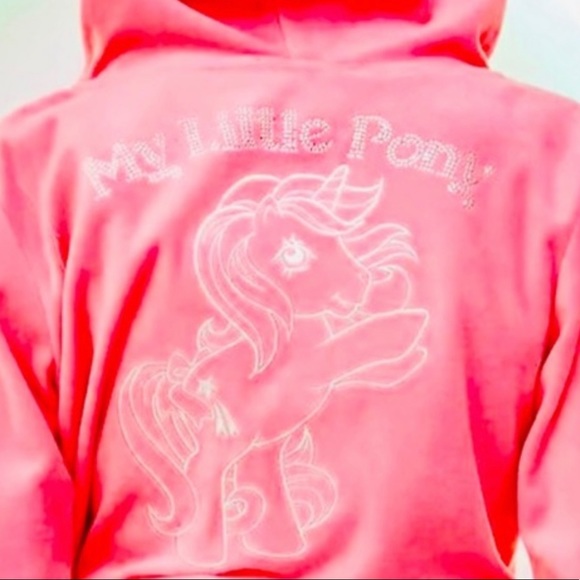 NWT “Power Ponies” My Little Pony, Velour, Track Hoodie. - Picture 1 of 5